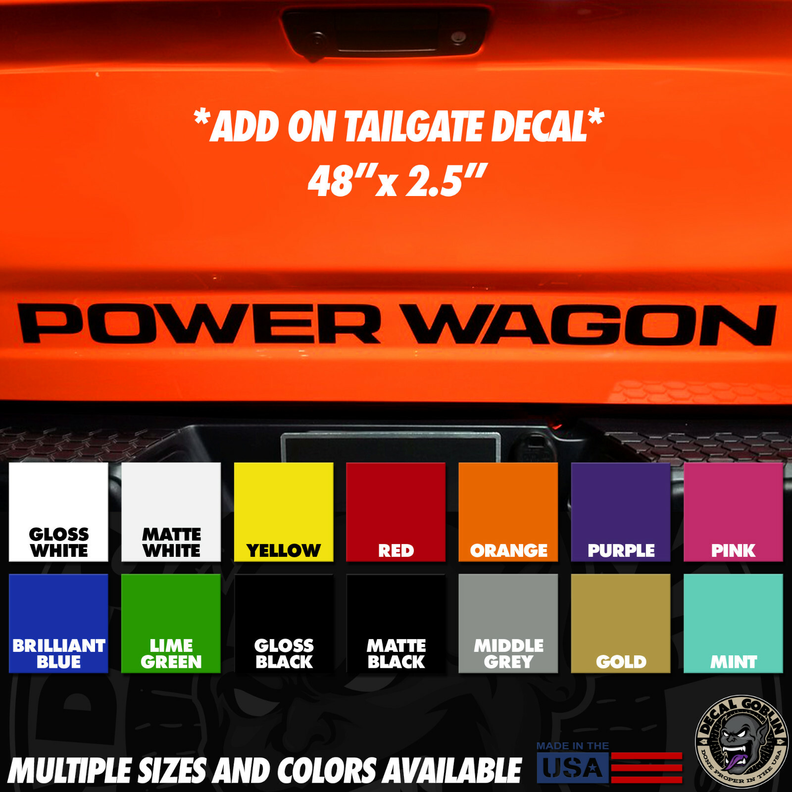 Vinyl Stickers Decal Graphics For Dodge Ram 1500 2500 Truck Power Wagon Stripes