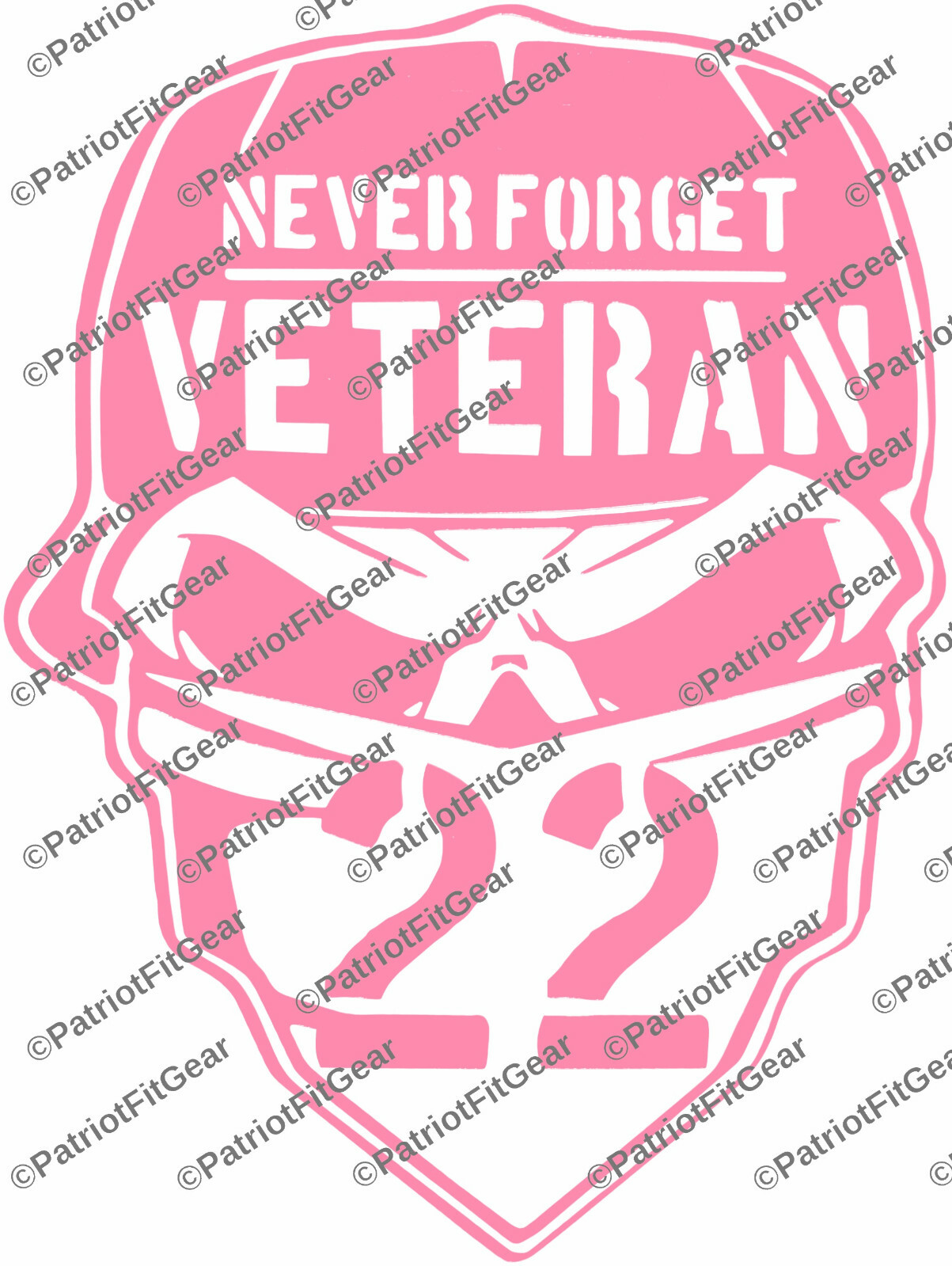 Veteran 22,Skull,Suicide Awareness,PTSD,Support Our Troops,Sticker,Vinyl Decal