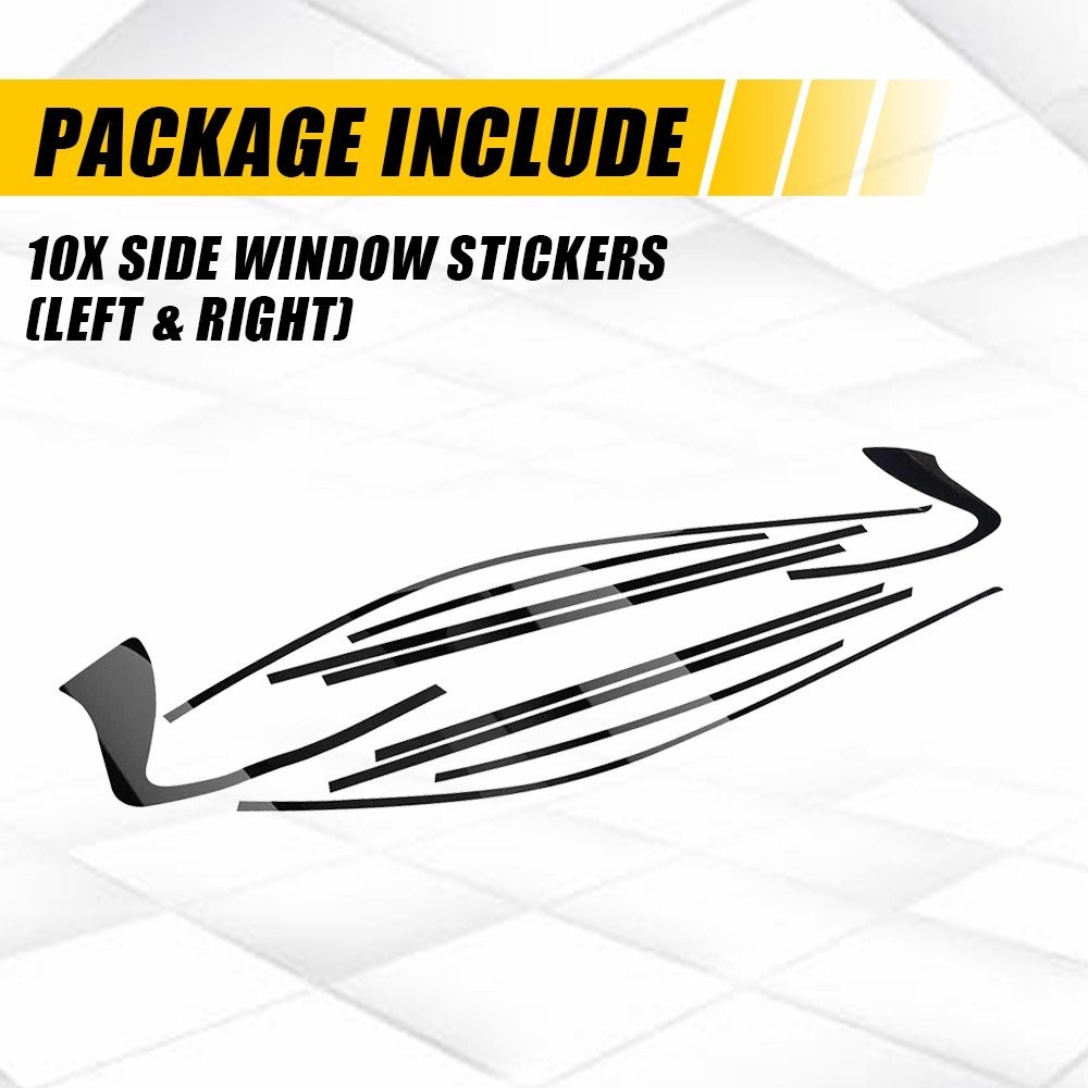 10-100X Outer Door Window Panel Cover Trim Vinyl Black for Infiniti Q50 2014-24