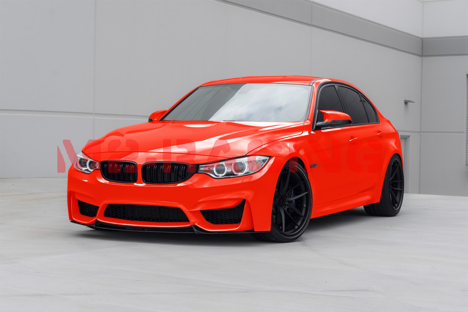 5FTx7FT PPF Racing Red Gloss Color Vinyl Paint Protection Film Scratch Car Wrap