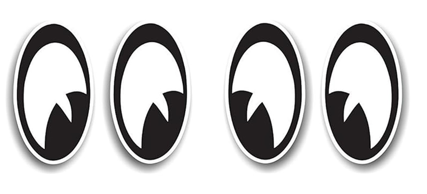 Eyeball Decal Hot Rod Mooneyes Street Rat Gasser Decal or Magnet