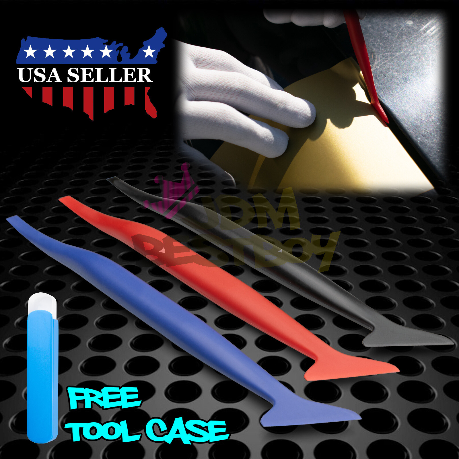 Micro Squeegee 3 Hardness Flexible Tuck Tools Car Window Tint Vinyl Wrapping Kit