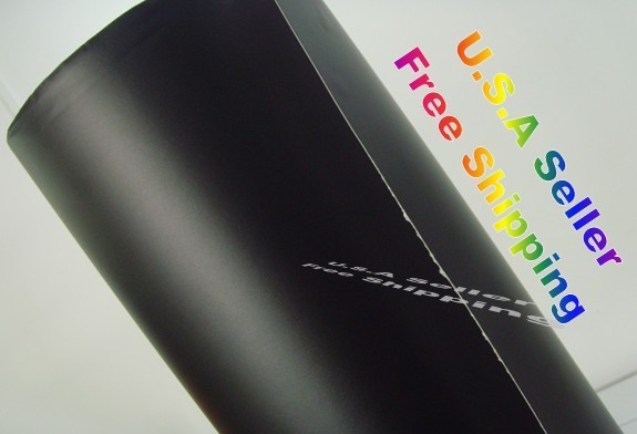 24″ X 60″ MATTE BLACK VINYL WRAP PROFESSIONAL GRADE BUBBLE FREE AIR RELEASE