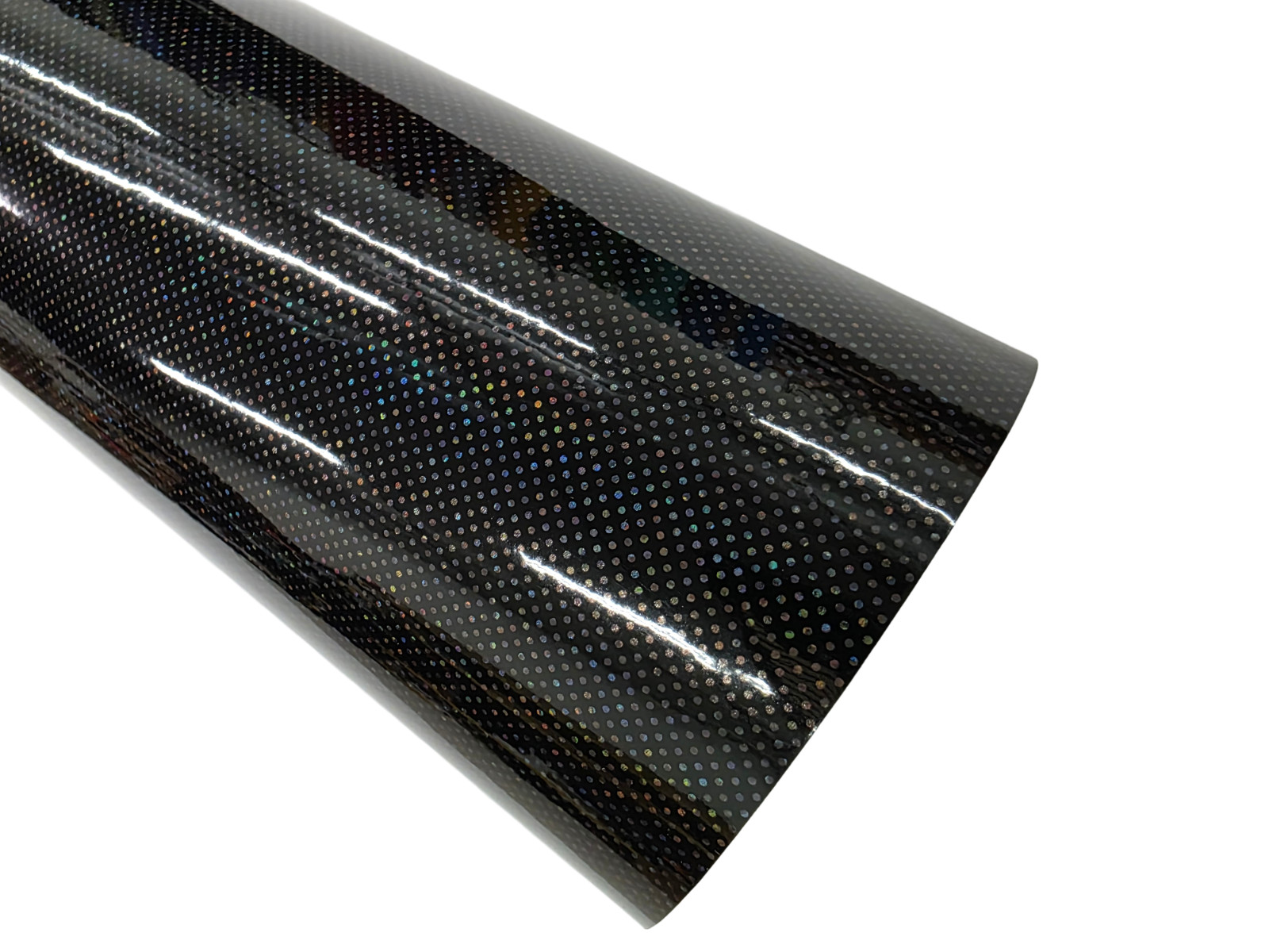 Gloss Black Starry Night Holographic Laser Vinyl Car Wrap Air Release Film Roll