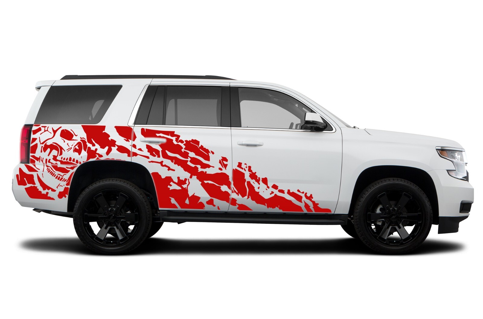 Decal for Chevrolet Tahoe Nightmare Skull Graphics Sticker Vinyl kit 2015-2023