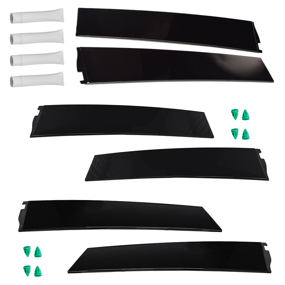 Rear Left Right Door Applique Molding fits Escalade Suburban Yukon Black 1-6X