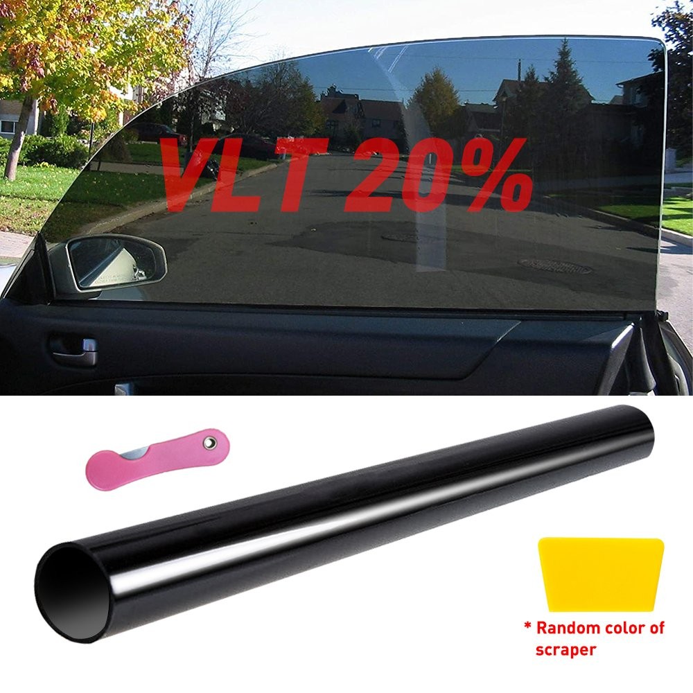 US 10′ Uncut Roll Window Tint Film 5% VLT 15% 25% 35% Car Home Office Glass Tool