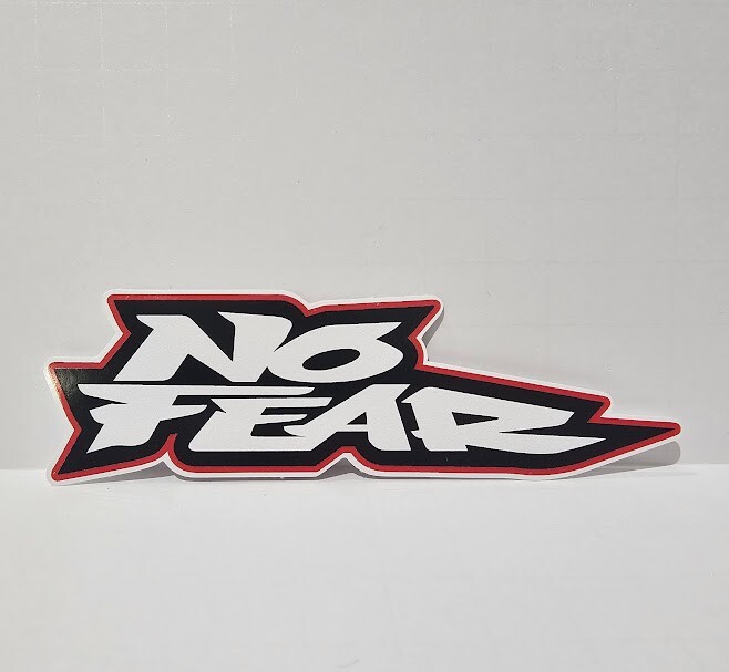 2X NO FEAR DECAL STICKER USA MADE TRUCK VEHICLE CAR LOGO WALL WINDOW JDM Retro