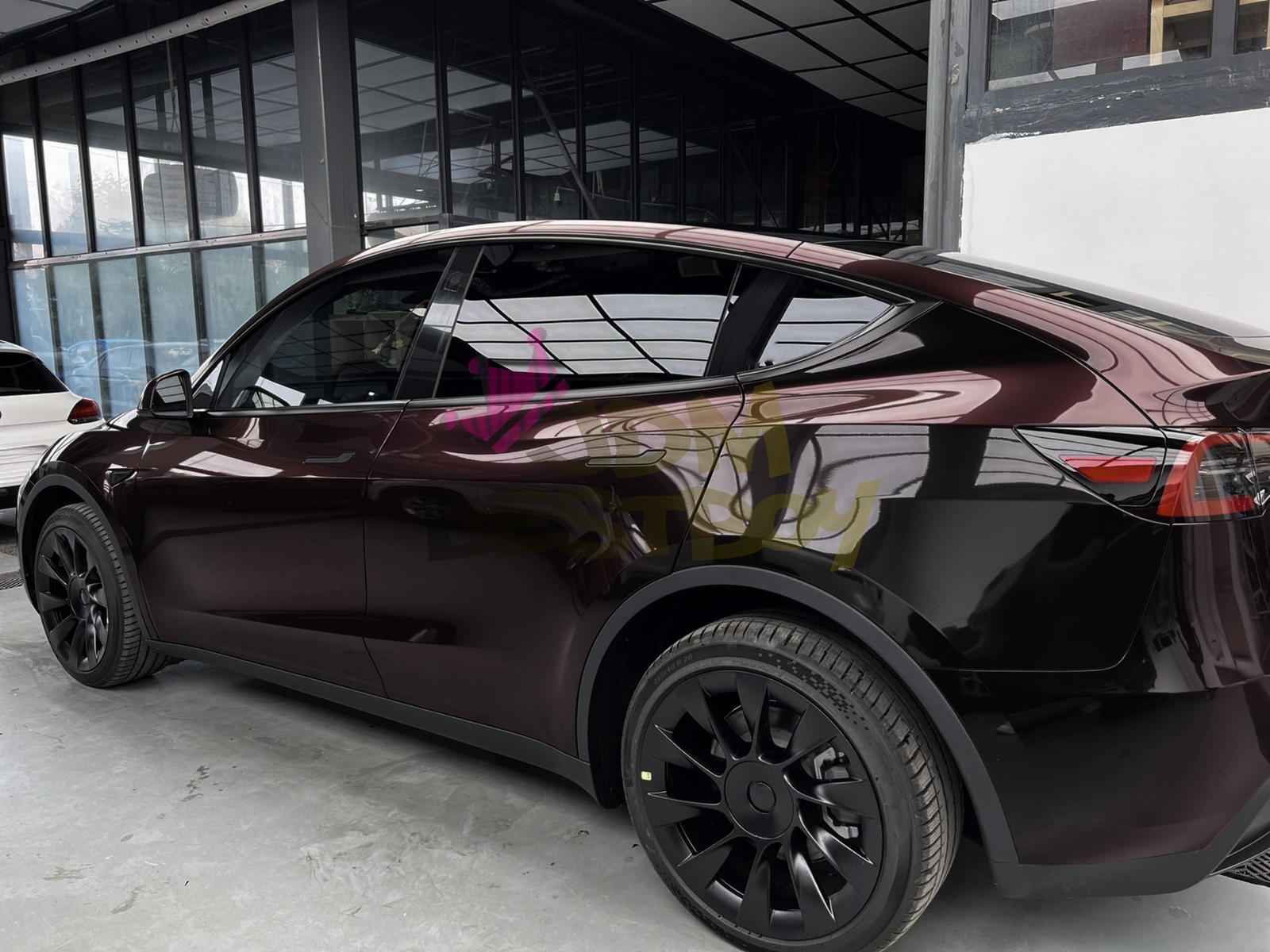 Galaxy Dust Gloss Midnight Red PPF TPU Paint Protection Film Dry Wet Vinyl Wrap