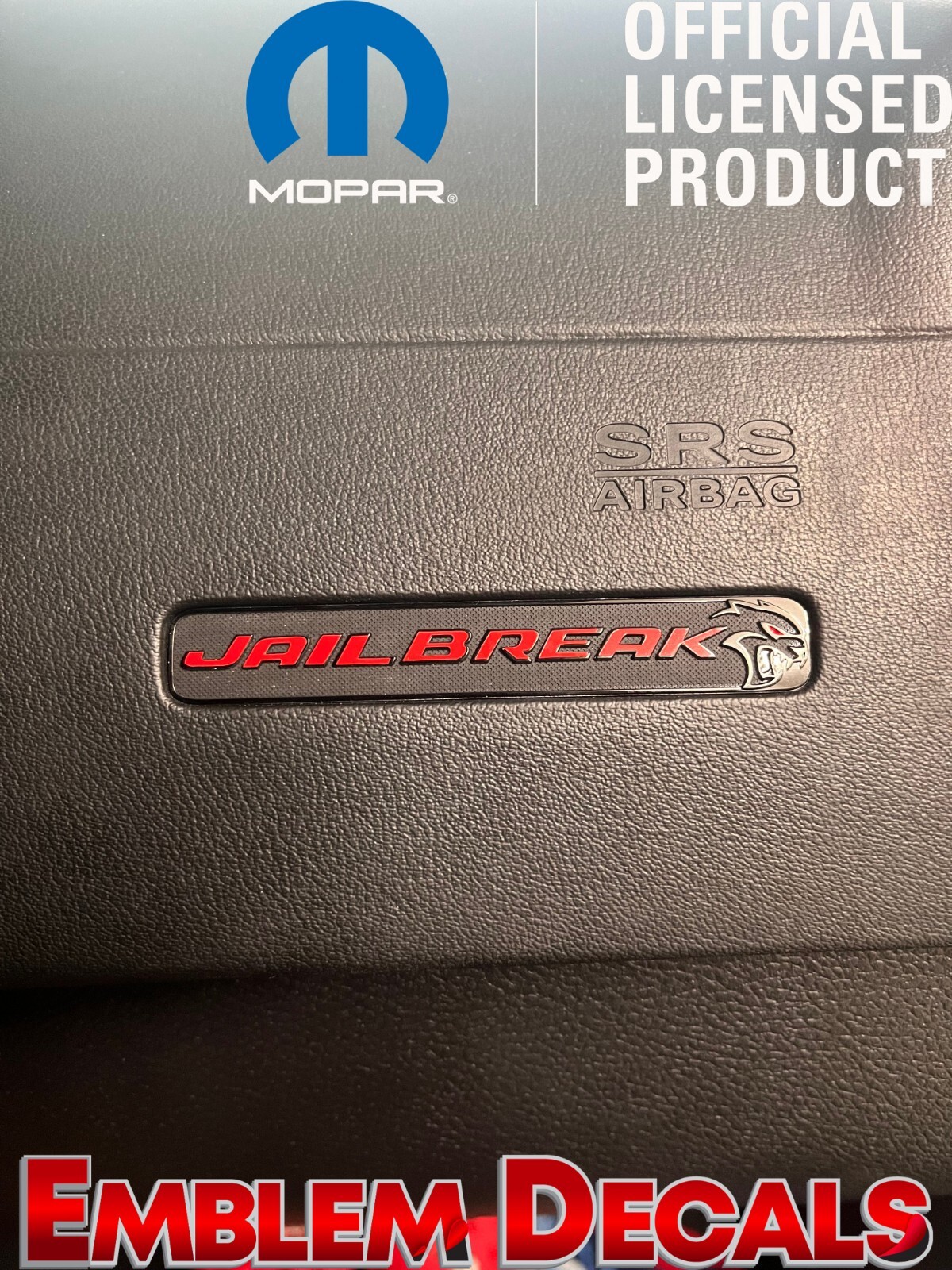 Dodge Challenger JAILBREAK Passenger Vent Decal 2022 2023