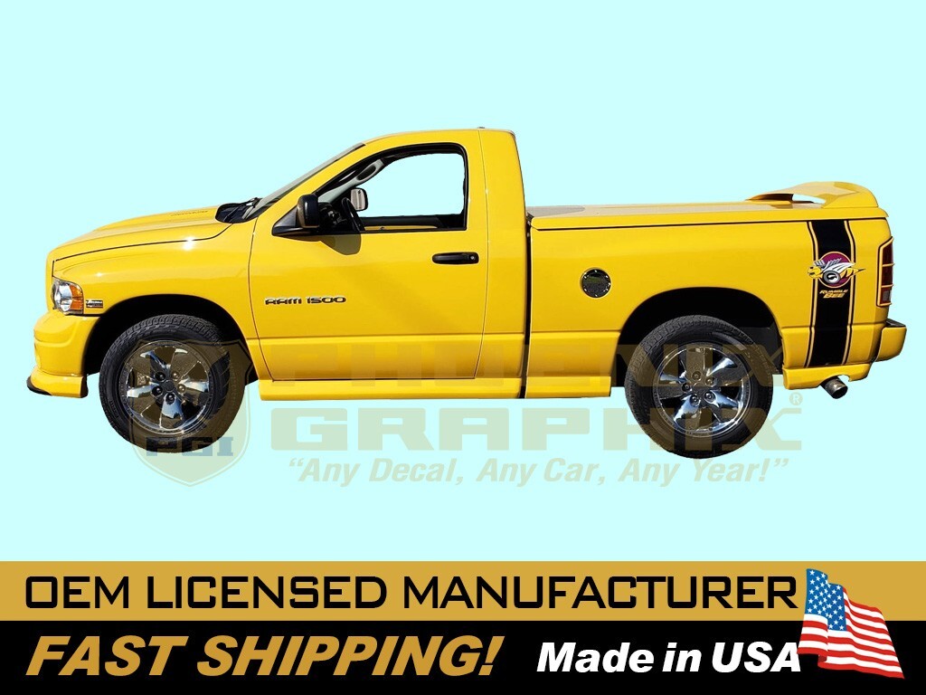 2004 2005 Dodge Ram 1500 Rumble Bee Truck Graphics Decals Stripes Kit COMPLETE