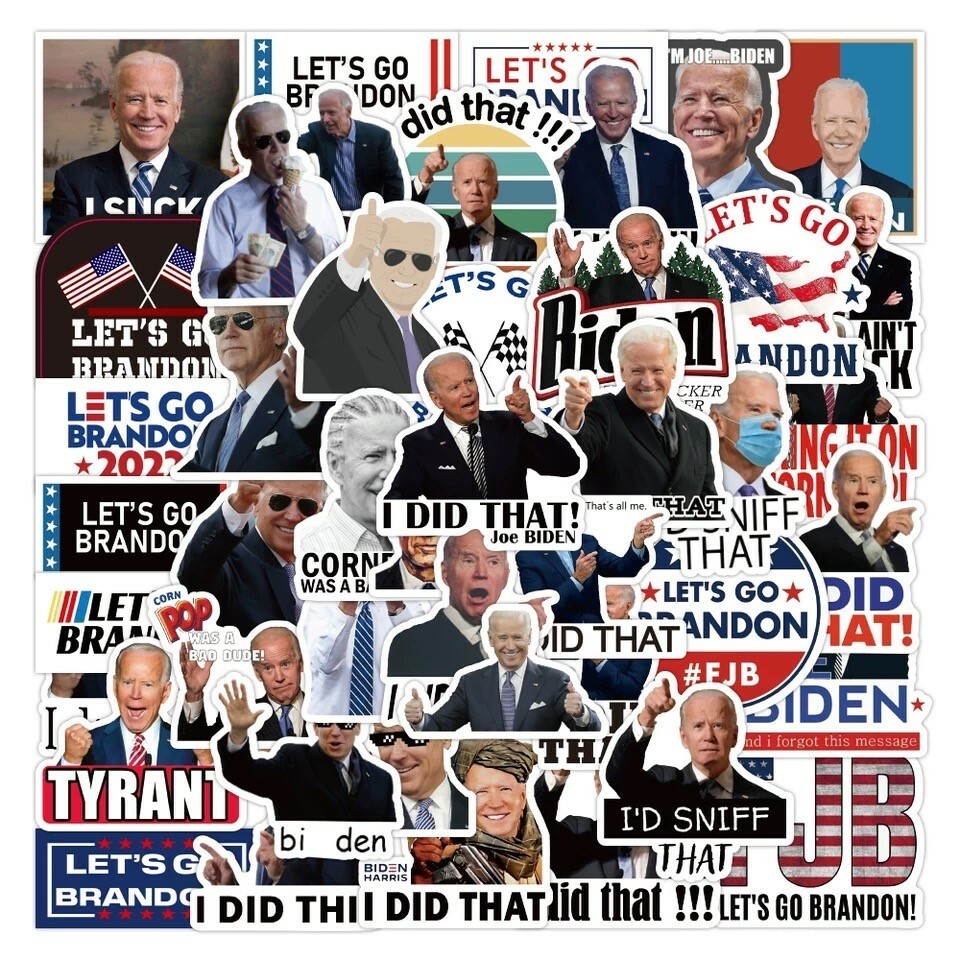 50x I DID That vinyl Joe Biden Sticker Decal let’s go brandon