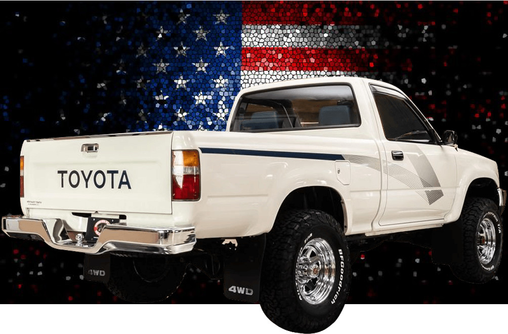 VINTAGE STYLE VINYL DECALS, GRAPHICS ,STICKERS FIT 89 TOYOTA PICKUP 4X4 MODELS