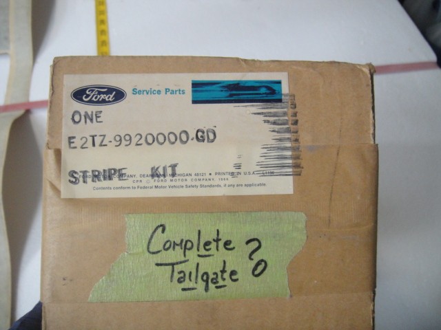 NOS 1982 Ford Pickup Truck F150 Stripe Kit E2TZ-99-20000-GD Partial? Tailgate