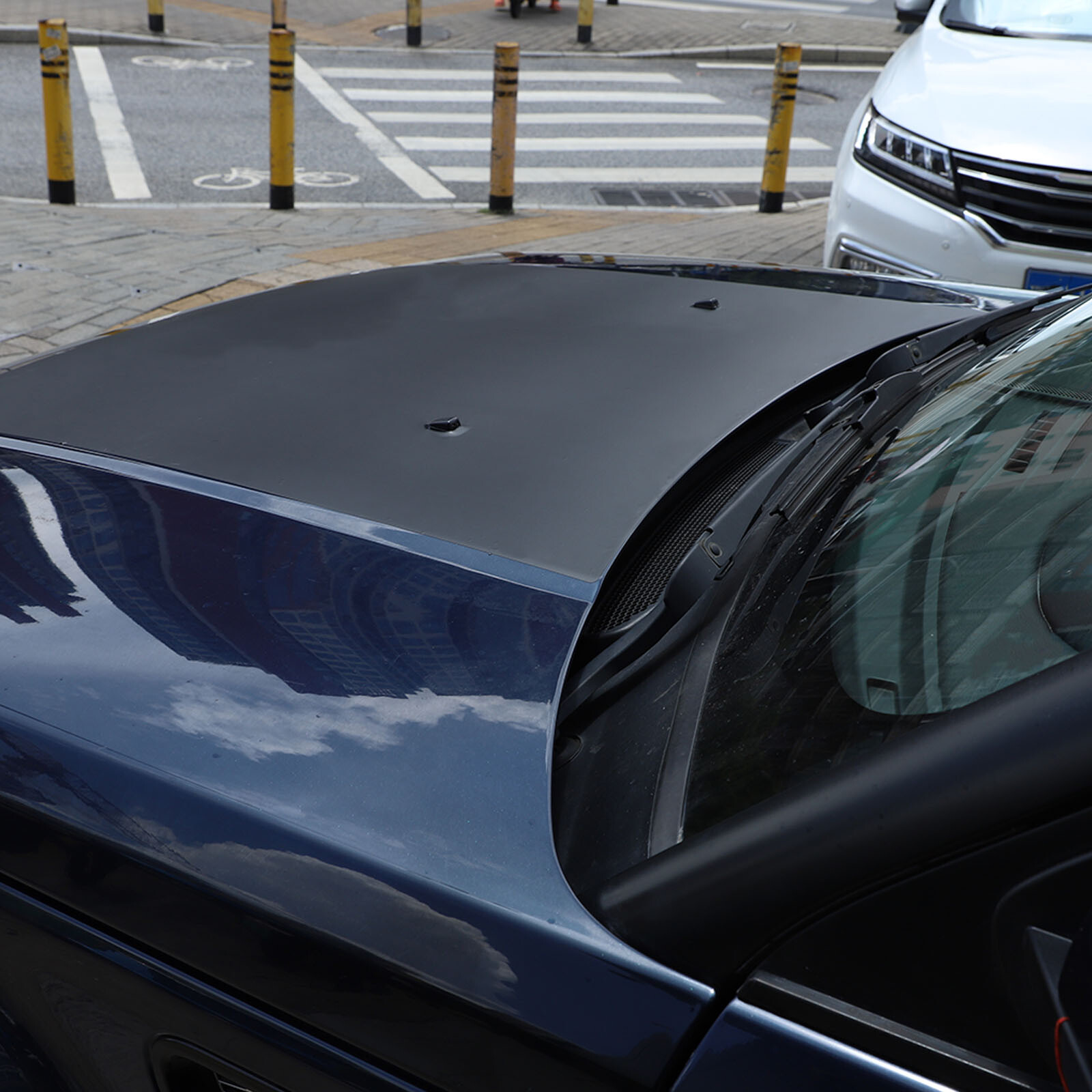 Black PVC Front Hood Vinyls Decal Fits Land Rover Range Rover Sport 2005-2013