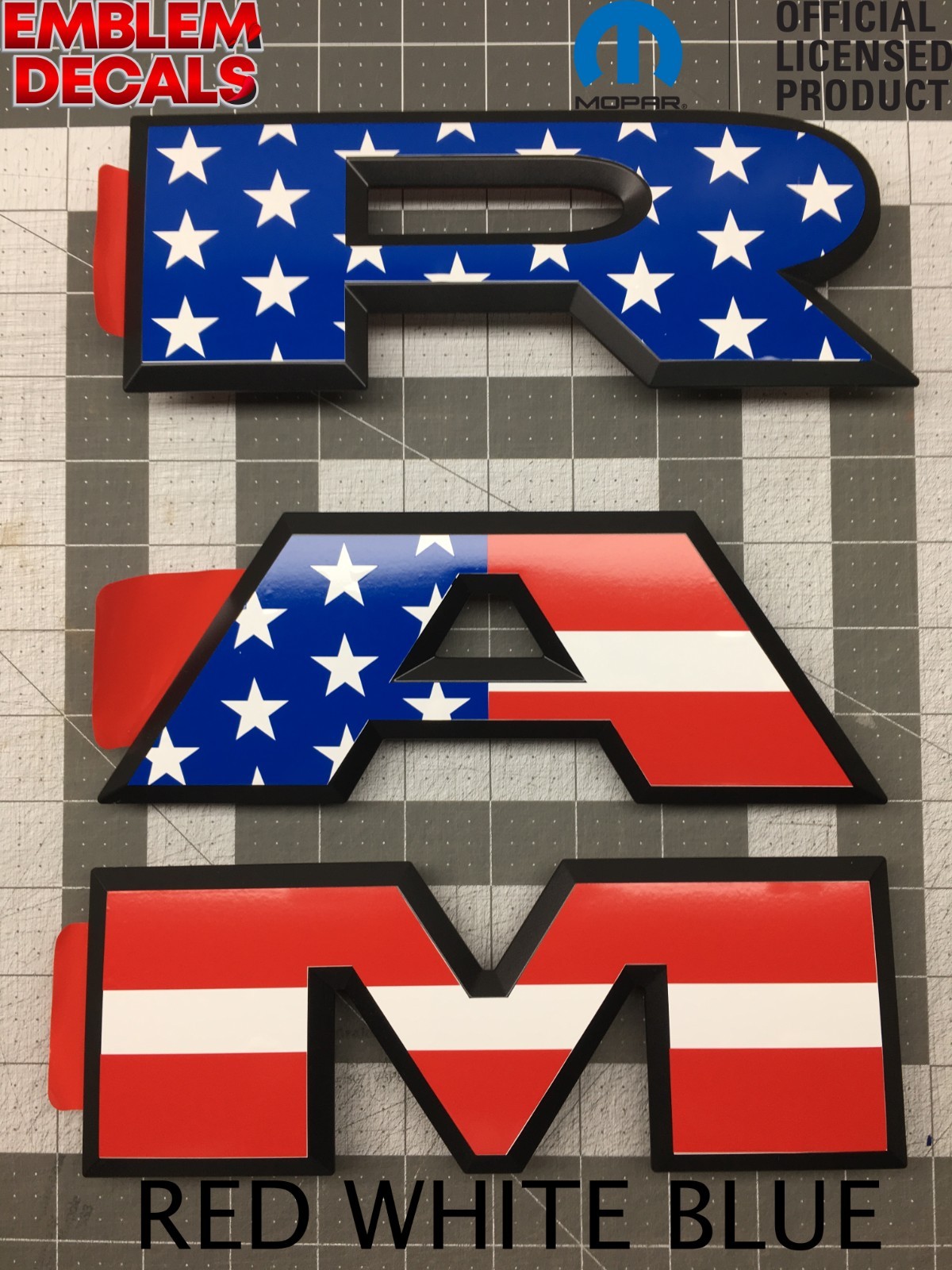 RAM 2500 DT Grill Emblem Decals 2025 2026