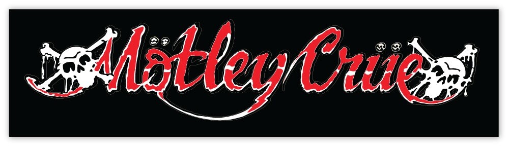 Motley Crue black sticker decal 7″ x 2″