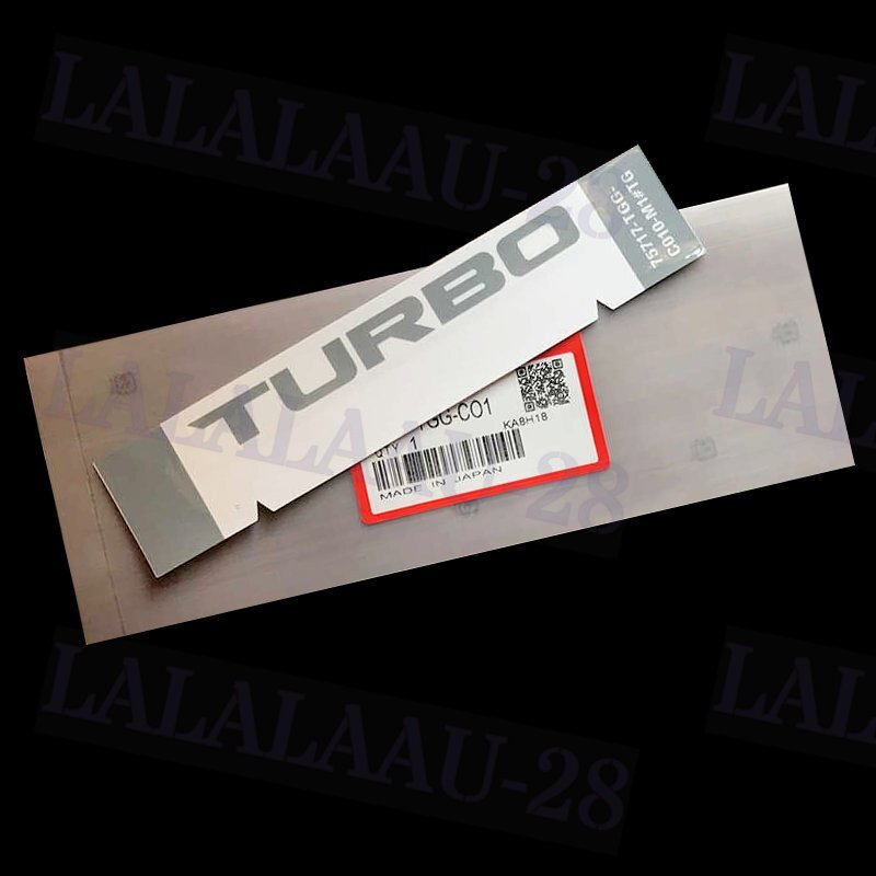 FOR GENUINE HONDA CDM TURBO WINDOW DECAL STICKER CIVIC TYPE R FK8 2016-2019