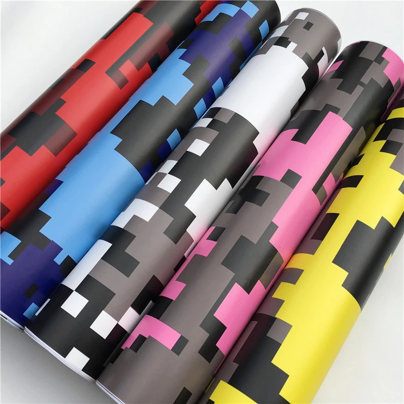 Camouflage Camo Shadow BLACK Vinyl Auto Car Wrap Film Sticker Decal Roll