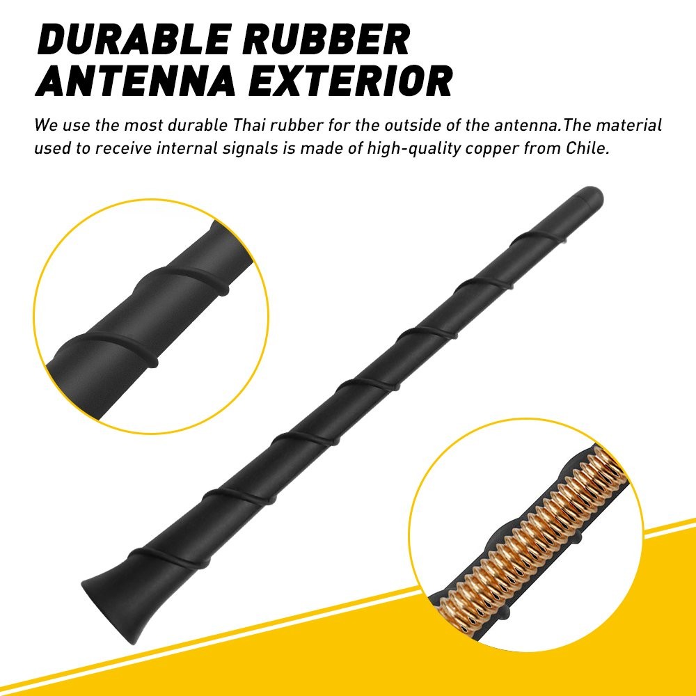 1/2set Universal 8″ Antenna AM FM Radio Black for Motorcycles Cars Street Rods B