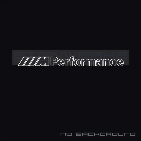 M Performance Decal Sticker M2 M3 BMW M4 M6 X3 X5 X6 X5M X6M Outline Pair