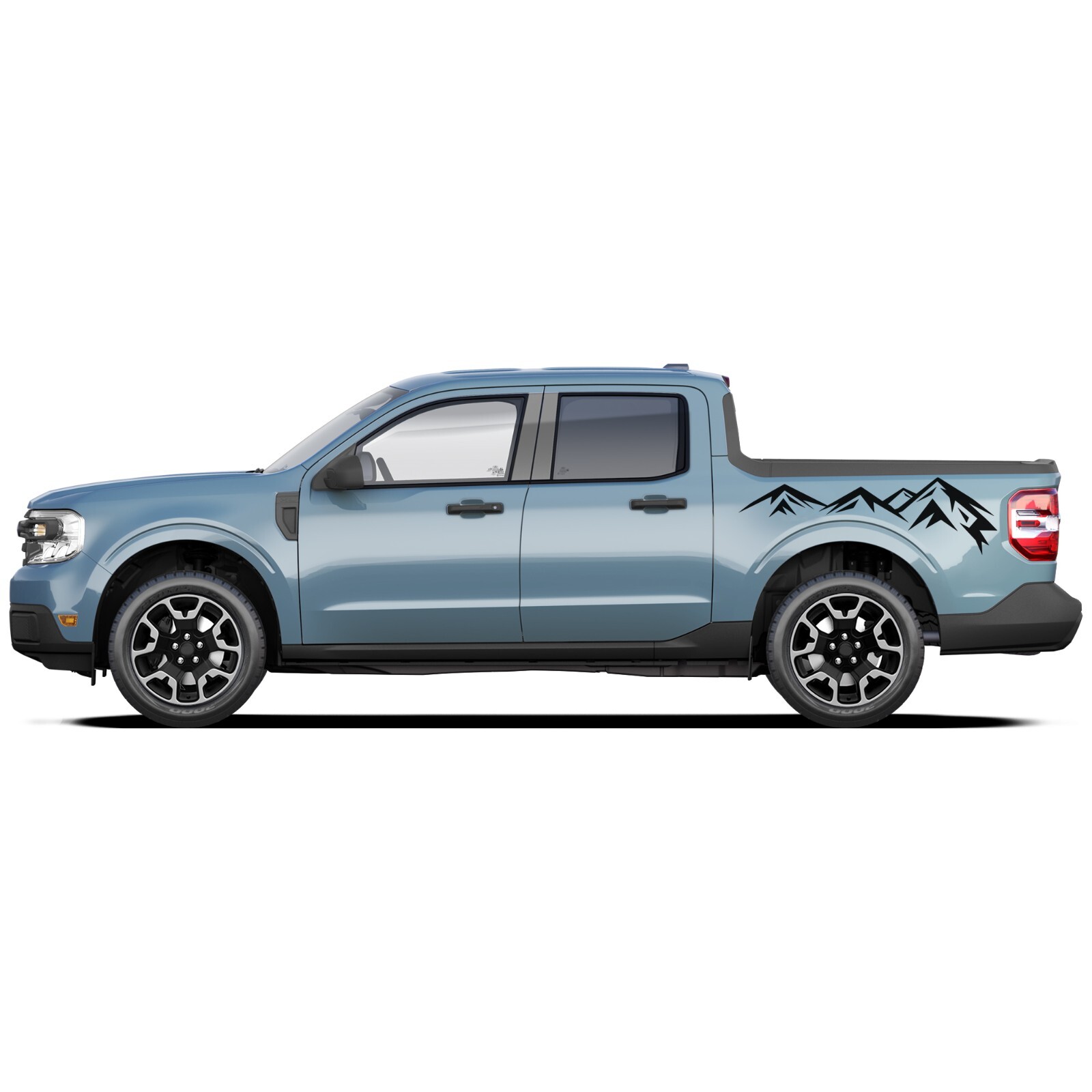 Mountain bed graphics stickers decals compatible with Ford Maverick