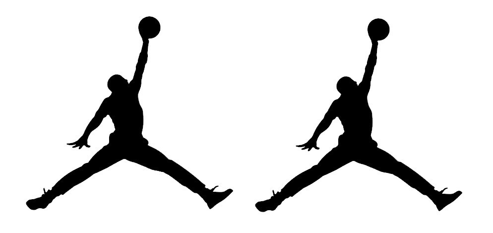 2x Michael Jordan Vinyl Decal Sticker 5×5 Air Jordan NBA Jumpman Basketball Logo