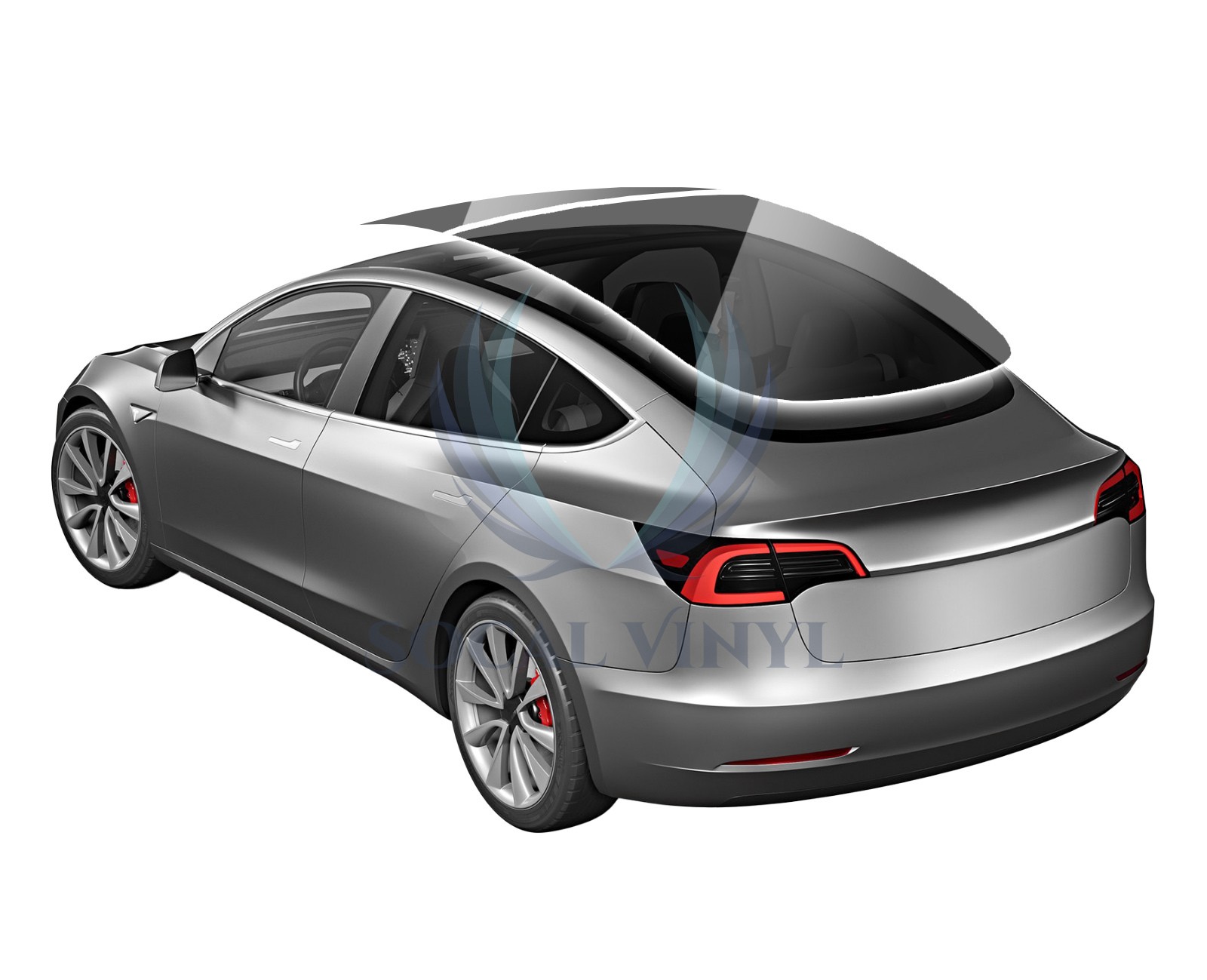 TPU Essmo Security Black Smoke Glass Sunroof VLT70% UV99% Windshield Sunshade