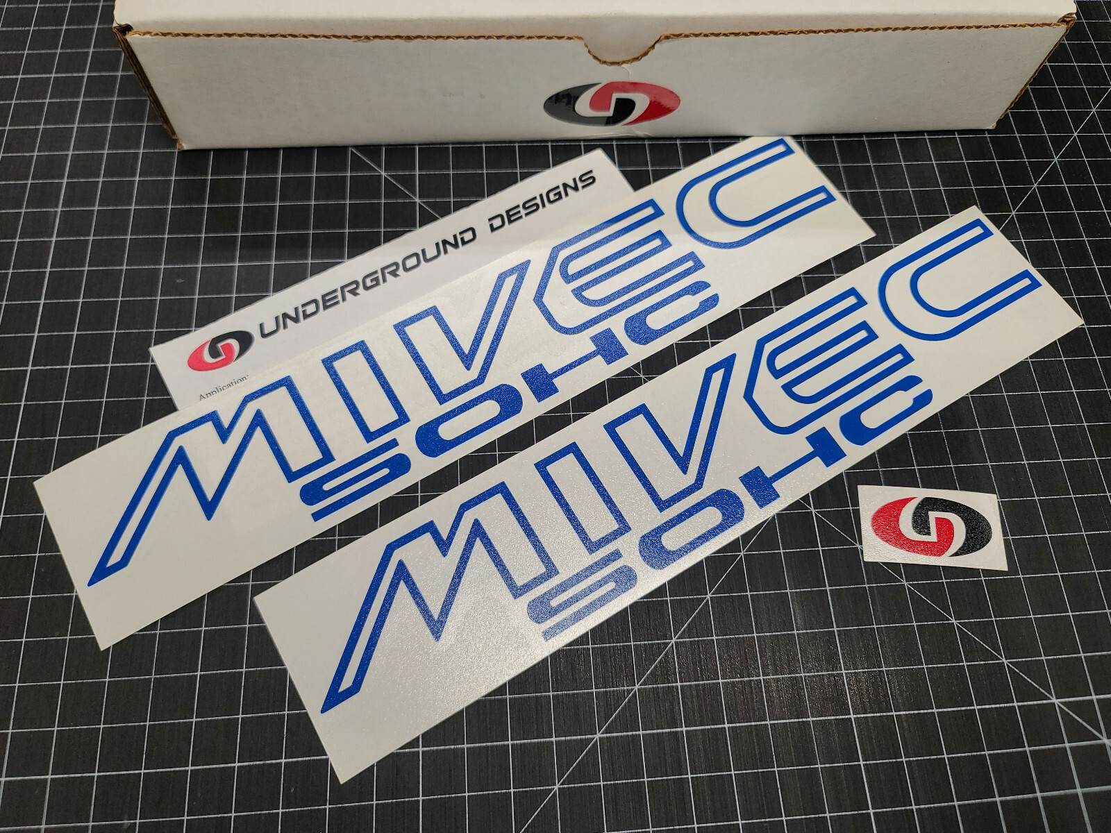 MIVEC SOHC Decals (2-pack) Racing Stickers 12″ fits 4cyl Lancer Galant Carisma