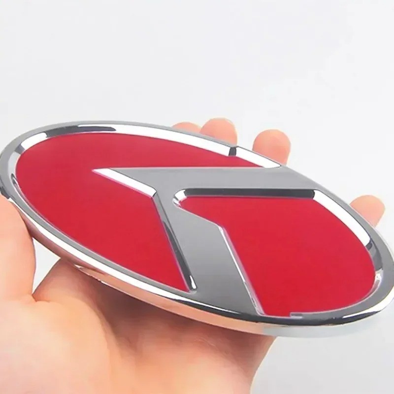 1Pcs X 3D ABS K Logo Car Front Hood Rear Trunk Logo Emblem Badge Stickers for Ki