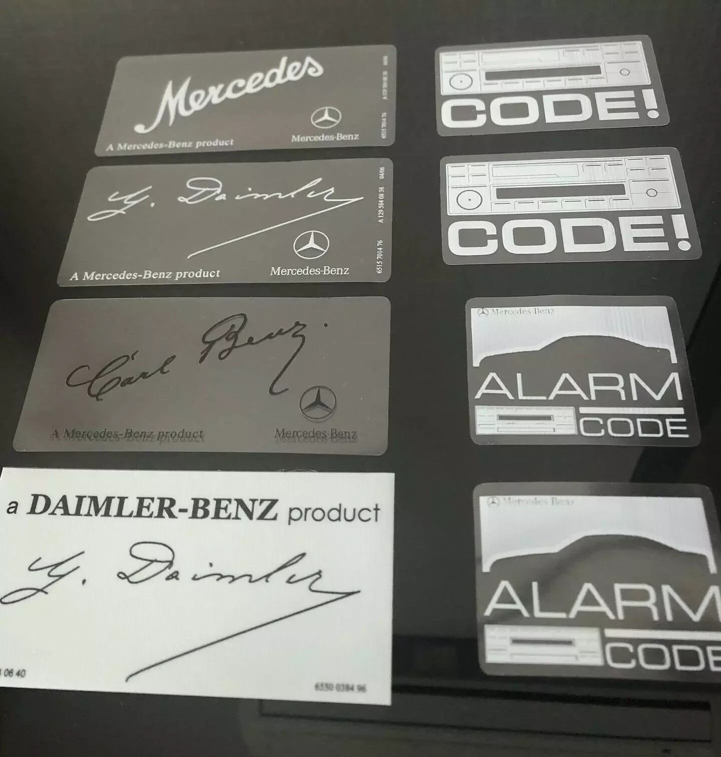 Windows Glass Decal Labels Set Stickers For Mercedes-Benz W111 W112 W113 W210
