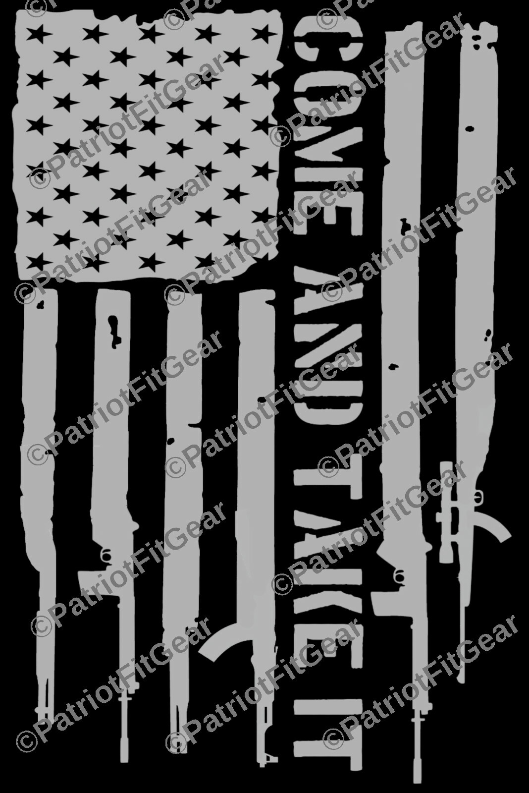 Gun Flag,Come And Take It,9″x12″,Molon Labe,Dont Tread On Me,Custom Vinyl Decal