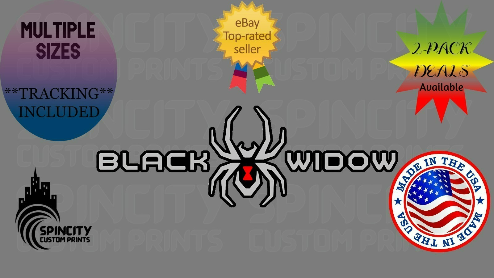Spider Truck Vinyl Decal Bumper Window Laptop Sticker 12″-15″