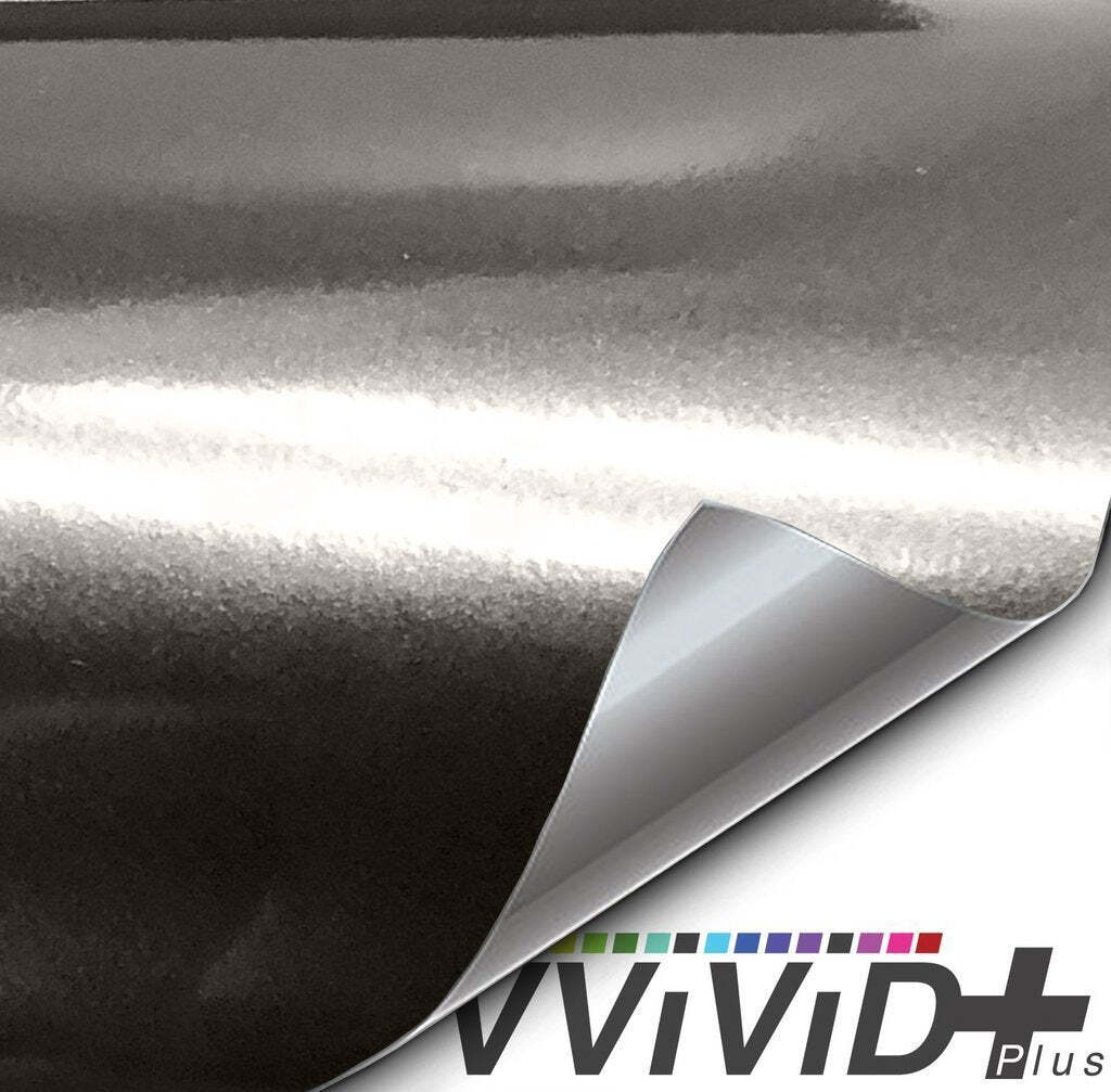 VVivid 2018 VVivid+ Gloss Black Pearl Vinyl Car Wrap Film | V182