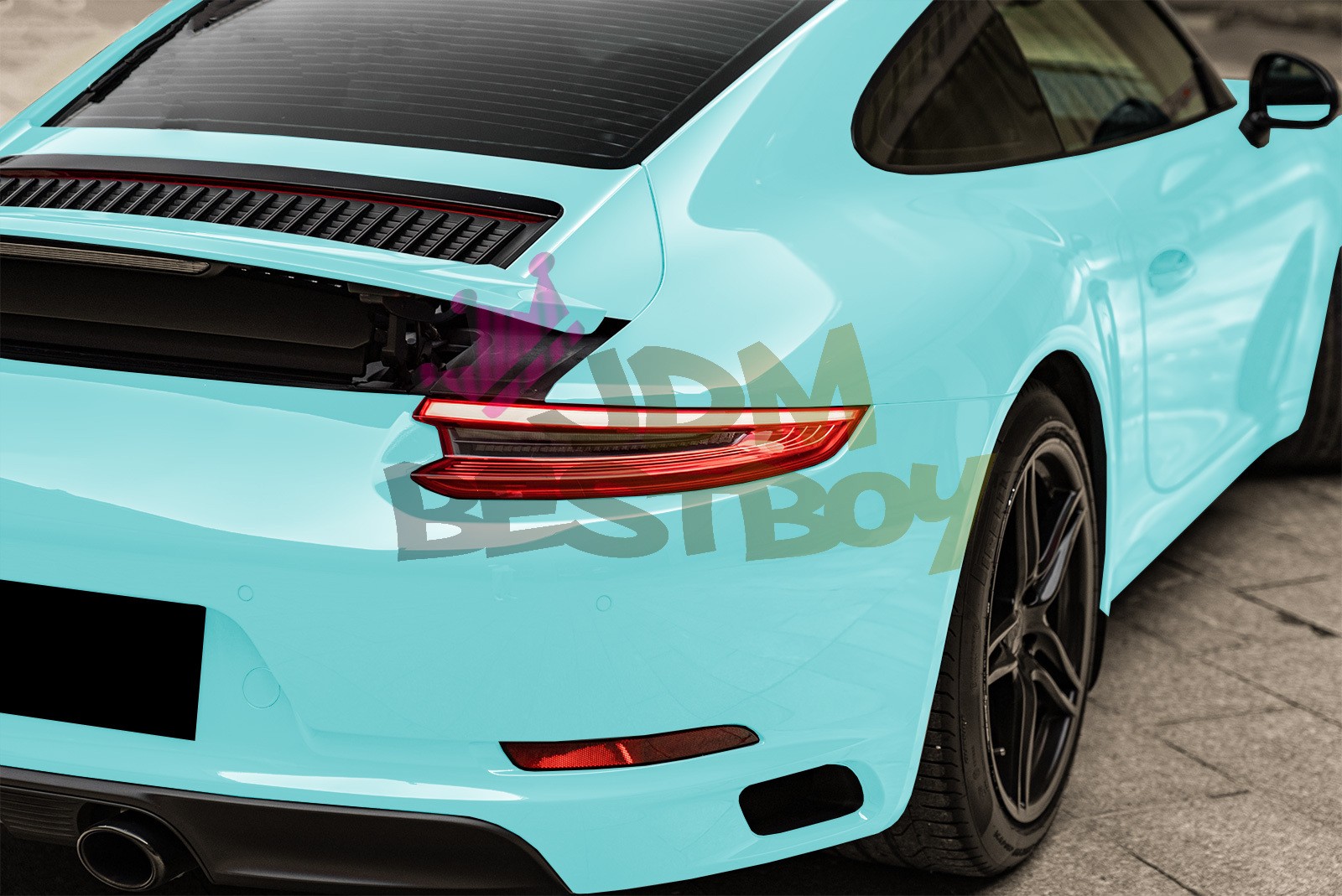 Color PPF Paint Protection Film Gloss Teal Blue Car Paint Scratch Shield Wrap