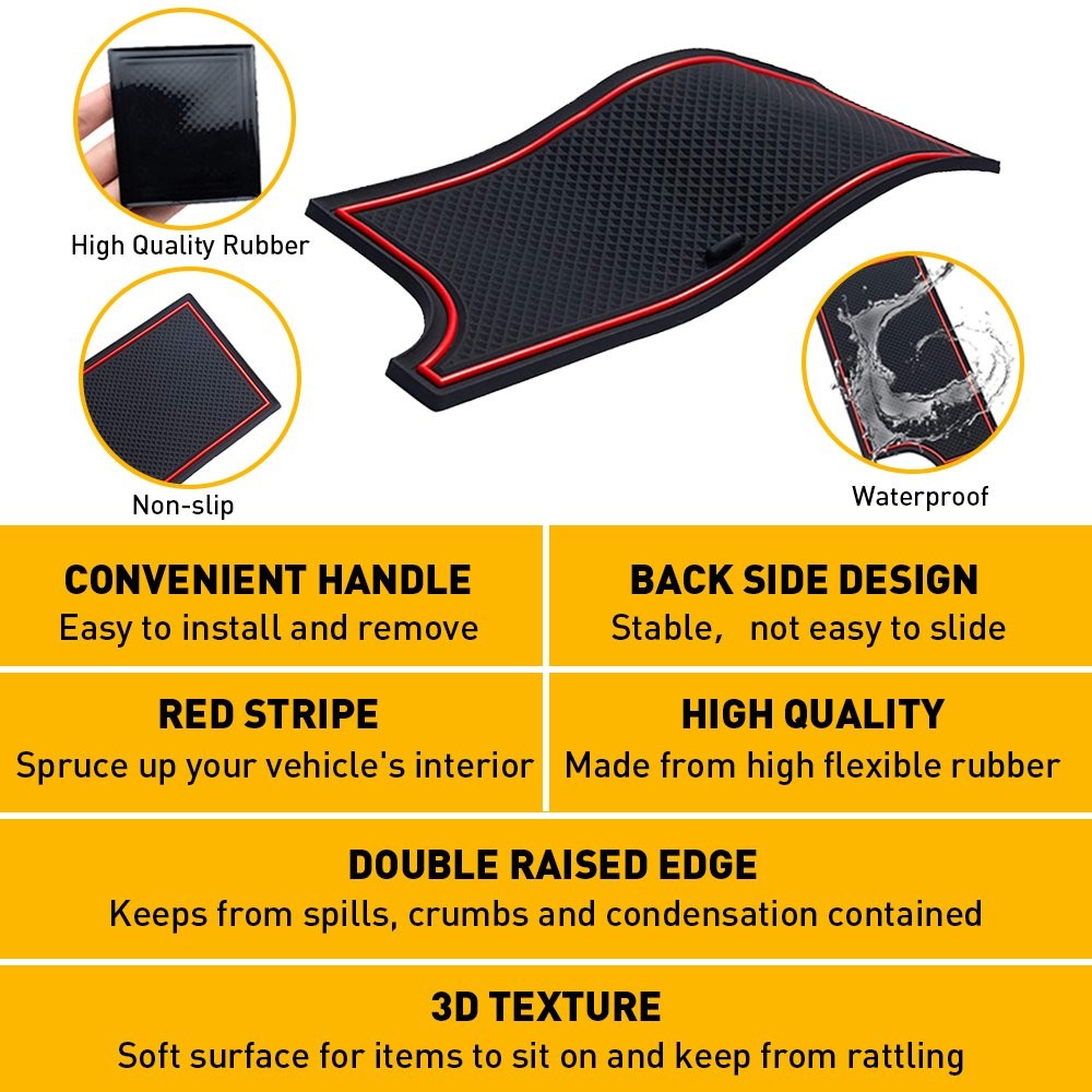 Liner 18/36x Accessories Fit Cup Toyota Console Tacoma Door Pocket Inserts
