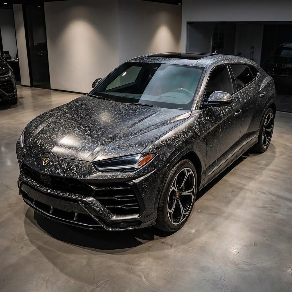 48″x60″ Premium Forged Black Carbon Fiber Vinyl Wrap Film Satin Matte 4ft x 5ft