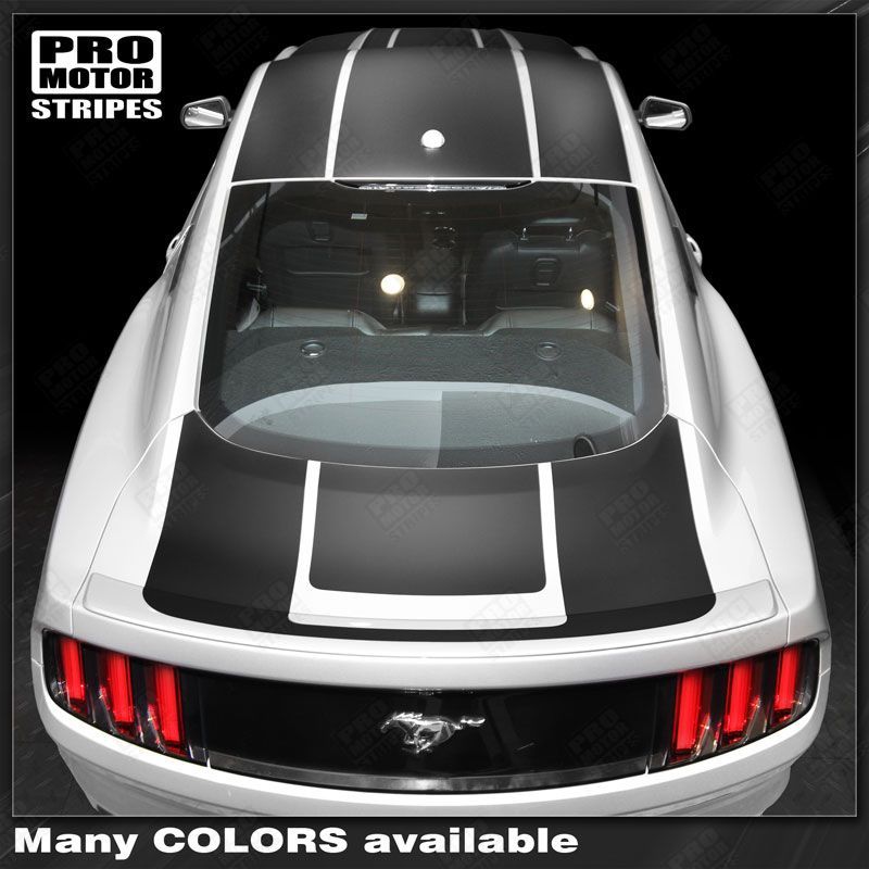 Ford Mustang 2015 2016 2017 Over The Top Sport Stripes Decals (Choose Color)