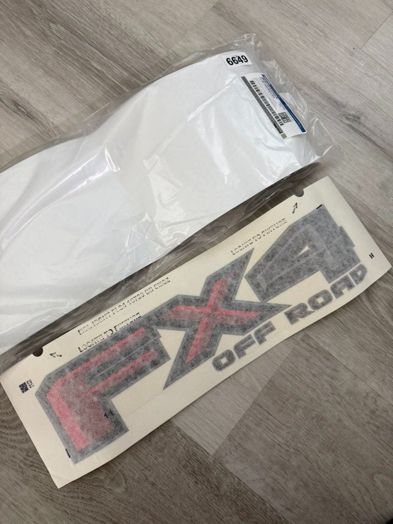 OEM 2015 – 2017 Ford F-150 FX4 Off Road Bed Side Sticker Decal FL3Z9925622BA