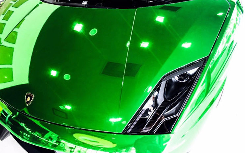 12″ x 60″ Green Chrome Mirror Vinyl Film Wrap Sticker Stretchable 1ft x 5ft