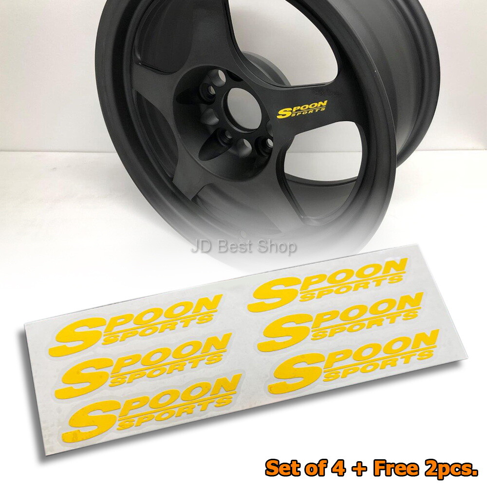 Spoon Sports Sticker wheels rims Diecut Vinyl Kit JDM Style Jap Honda Racing x6p