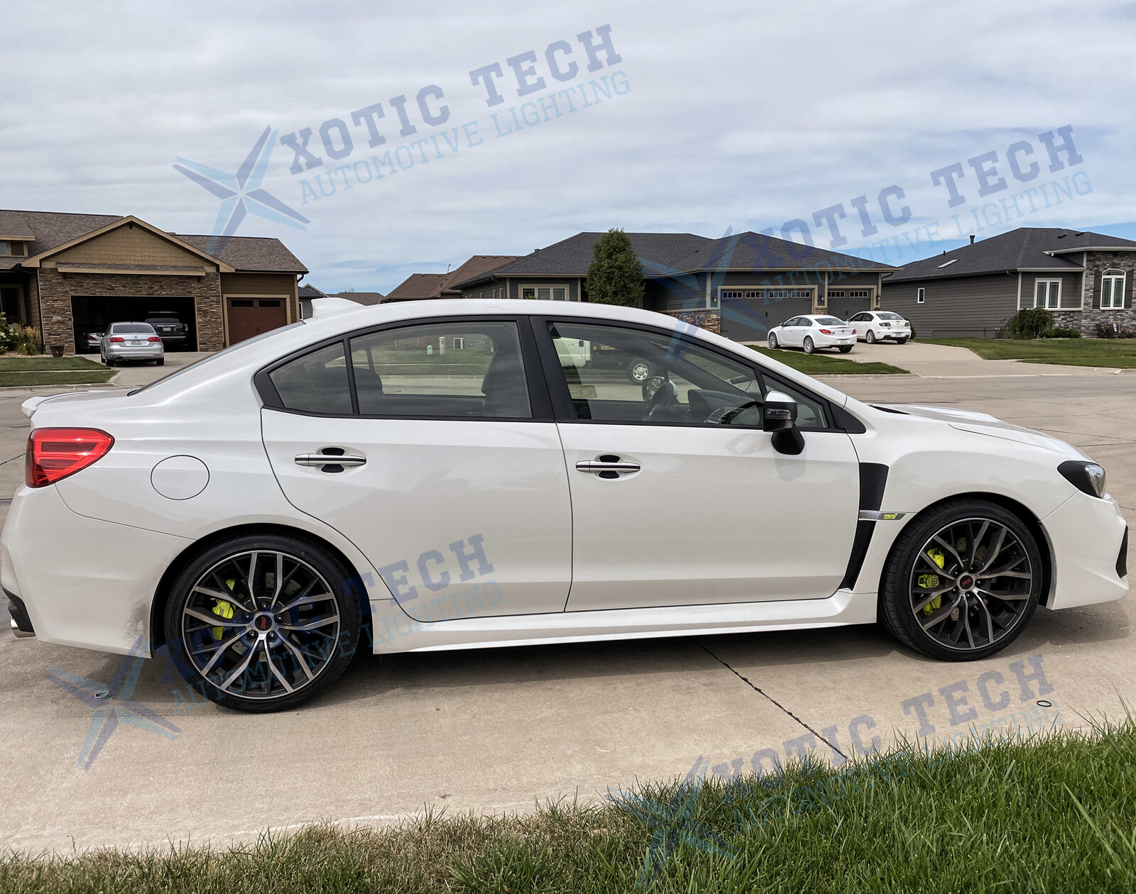 Black Front Fender Upper & Lower Air Vent Sticker for Subaru WRX STI 2015-2021