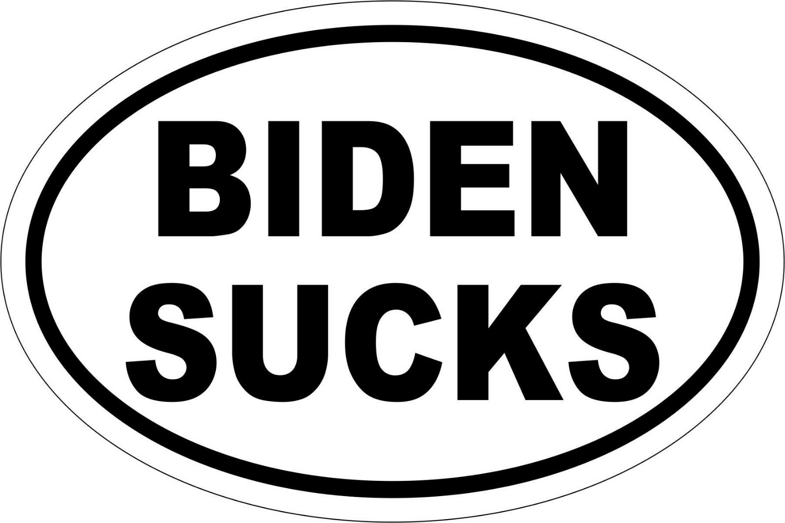 BIDEN SUCKS ANTI Vinyl Decal Bumper Sticker ELECTION 2024 Let’s Go Brandon