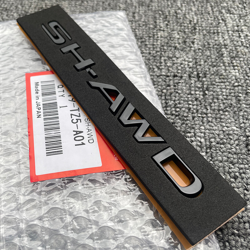For Acura SH-AWD Black Emblem MDX RDX ZDX TLX Trunk Badge Genuine Nameplate