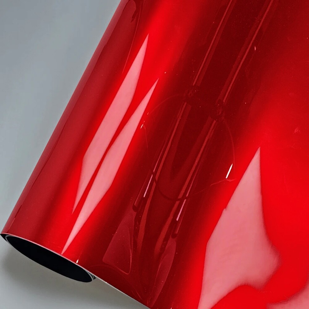 12″x60″ Premium Super Gloss Metallic Cherry Red Vinyl Film Wrap Sticker 1ftx5ft