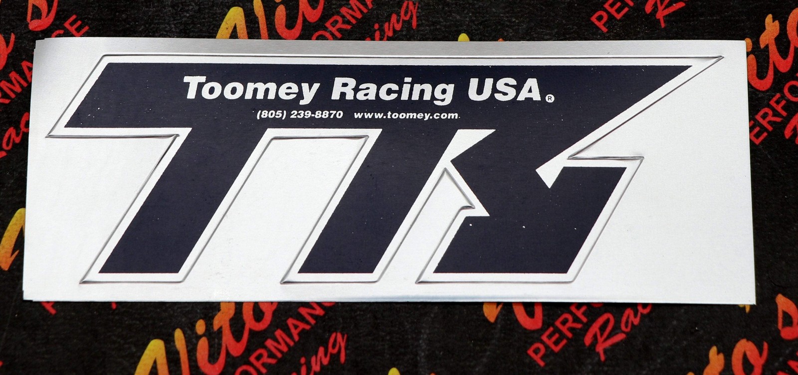 TOOMEY RACING sticker label emblem decal for silencer ALUMINUM HIGH HEAT B1 T5