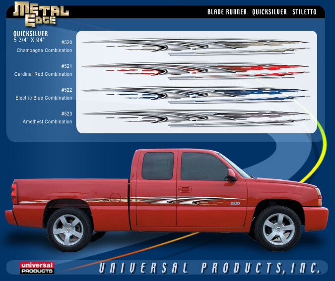 Automotive decorative customizing graphic kit DISCOUNTED Quicksilver