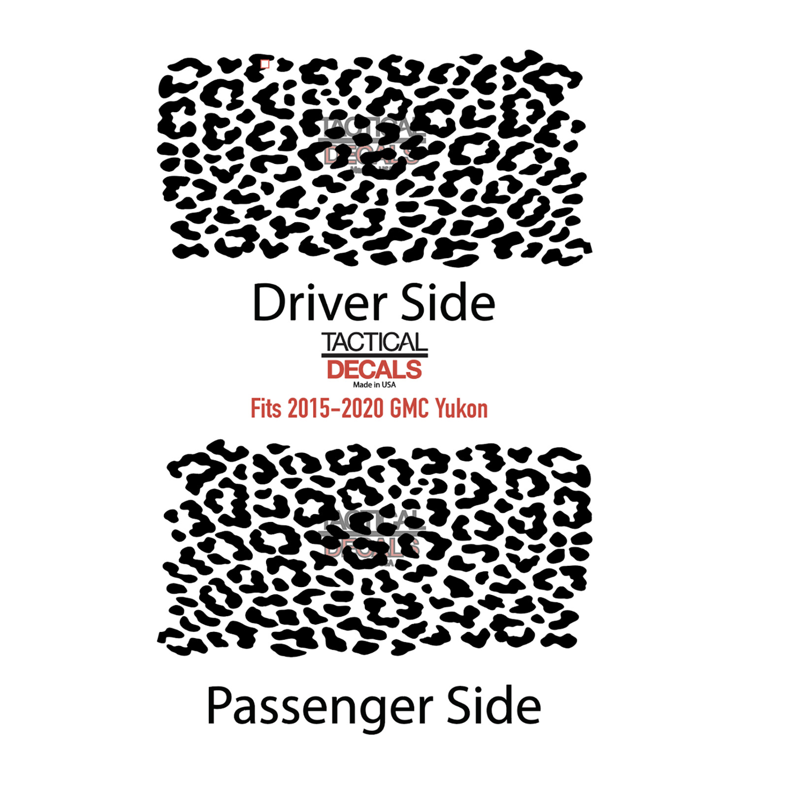 Cheetah Leopard Print allover Decals for GMC Yukon 3rd 2015-2020 GY1-DG1
