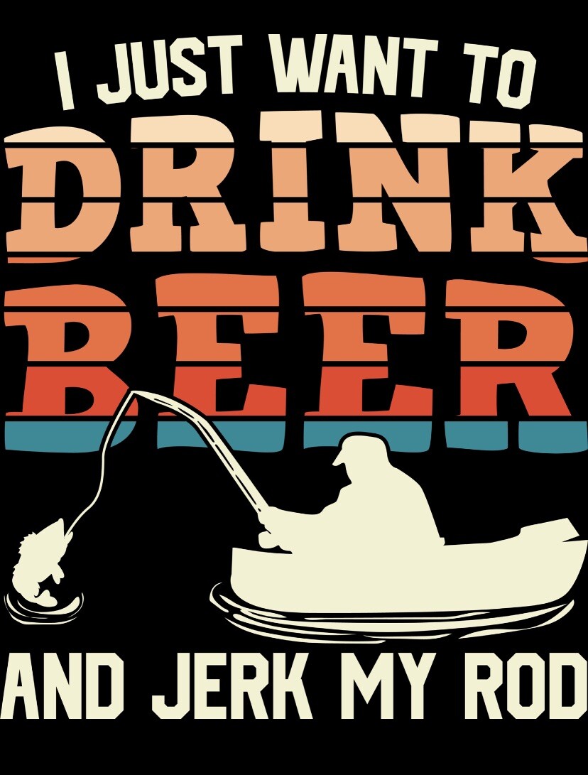4” Funny Beer Sticker Fishing Drinking Quiet Peace Beer Outdoors Gift Quote