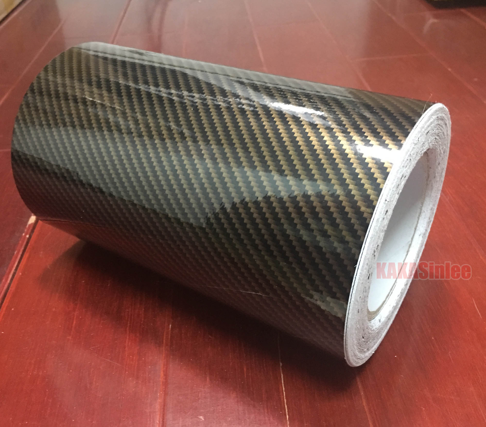 Brown 2D / Decal Car PVC Texture Carbon Fiber Vinyl Tape Wrap Sticker Film Trim